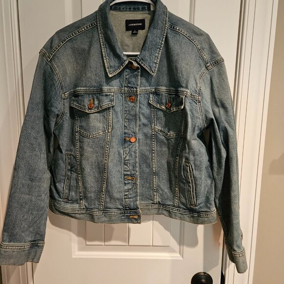J.Crew Medium Wash Denim Jacket - Picture 2 of 2